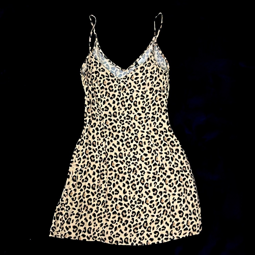 H&M leopard mini dress. Size 2. Used.